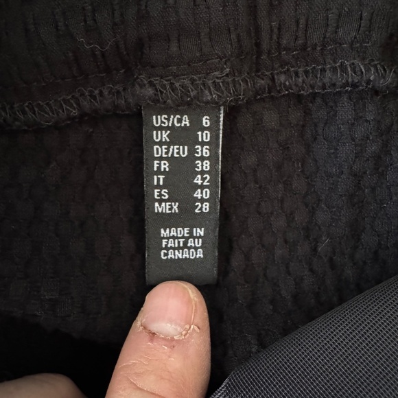 UP! Women's 6 Pull On Textured Casual Dress Legging‎ Pants Black Stretch Comfort - Picture 6 of 13